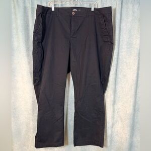 Old Navy casual black bootcut pants with slim pockets plus 24